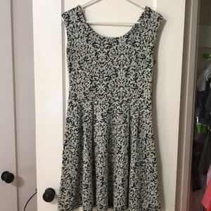 Bobeau Black and Gray Dress